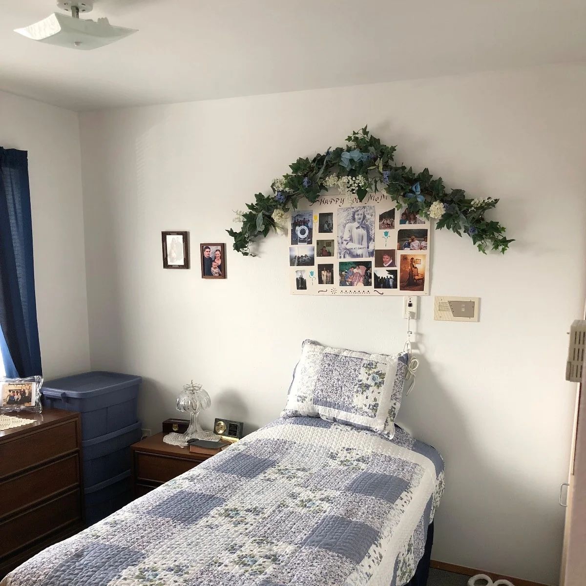 Cozy resident room with personal decorations