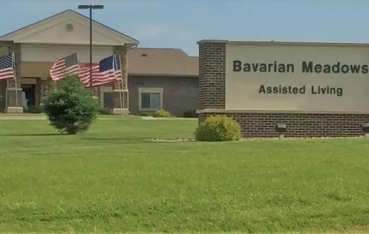 Exterior view of Bavarian Meadows Assisted Living facility