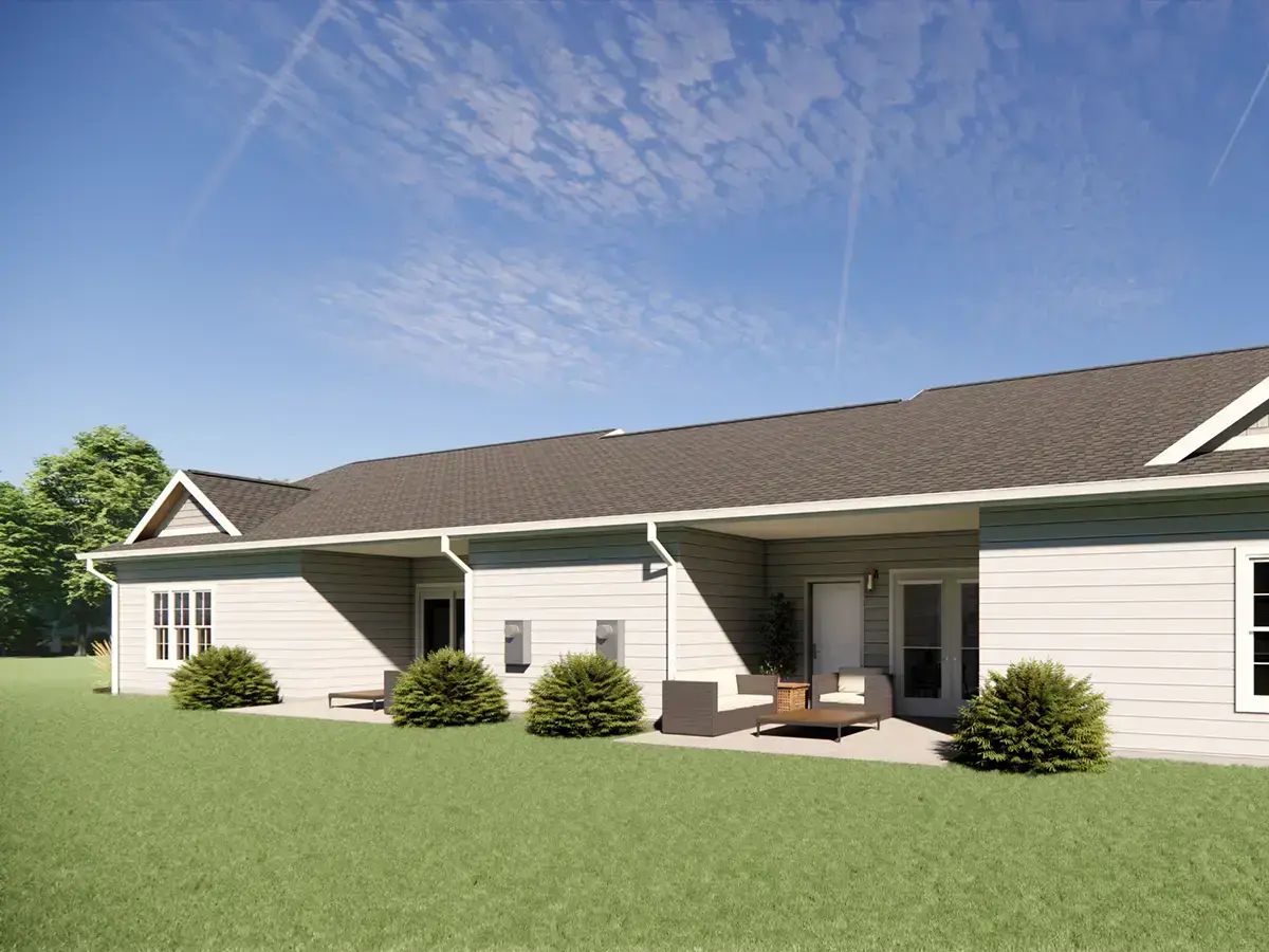 Exterior view of Cedarhurst of Springfield with outdoor seating