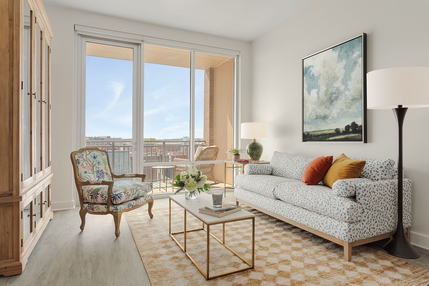 Bright interior of a welcoming living space