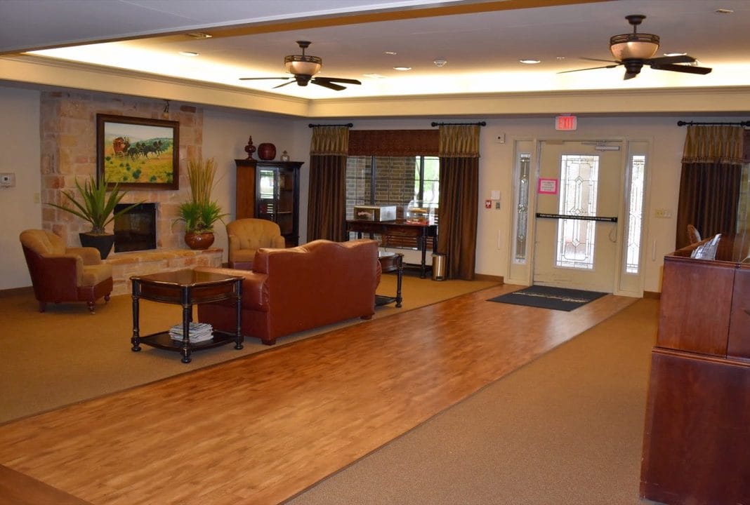 Interior common area with seating and décor