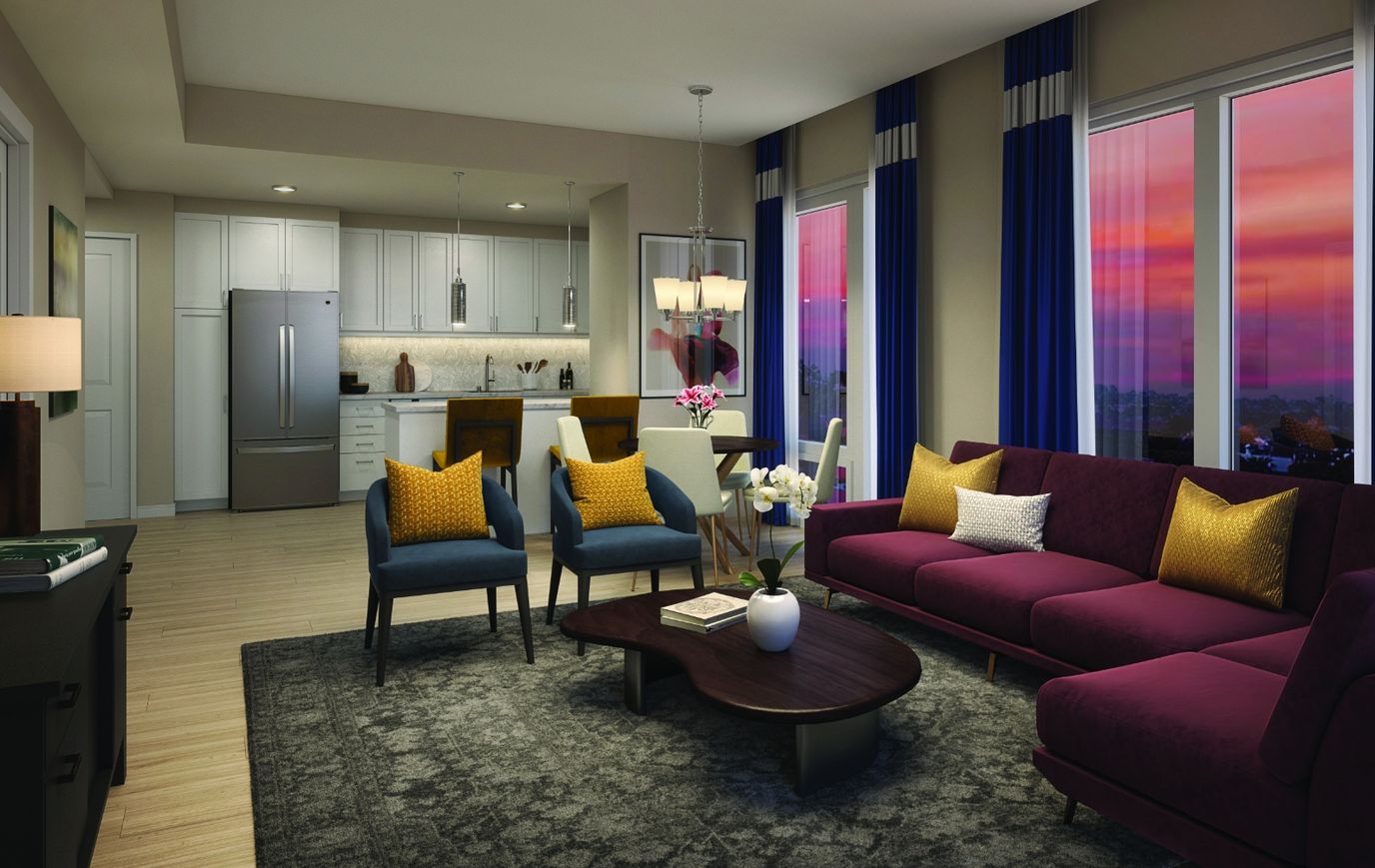 Bright and modern interior living space
