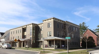 Exterior view of a senior living facility
