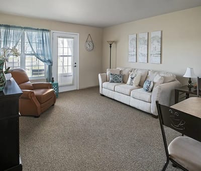 Bright and inviting interior living space