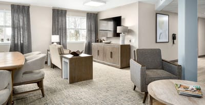 Interior common area with comfortable seating