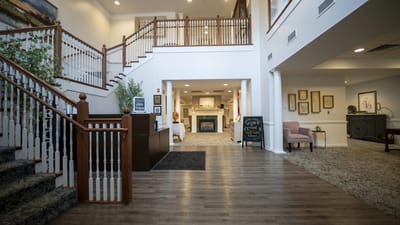 Interior view of a welcoming lobby area