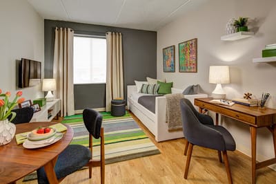 Cozy resident room with a modern design