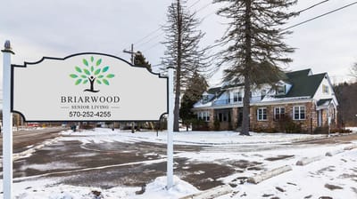 Signage for Briarwood Senior Living facility