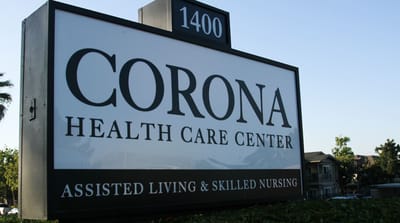 Facility sign displaying the name and services offered