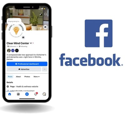 Facebook profile page for Clear Mind Center