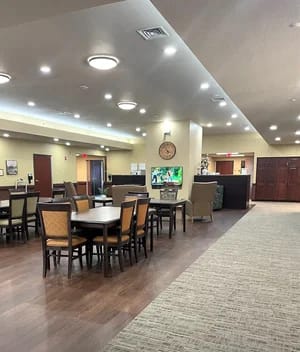 Avita Assisted Living and Memory Care, assisted living in Wichita, KS — Common area of a senior living facility with tables
