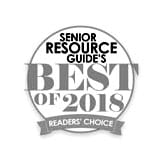 Award logo for Senior Resource Guide's Best of 2018