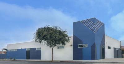 Exterior view of a modern nursing home building