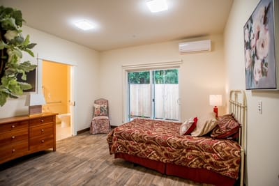 Cozy private room with a bed and window