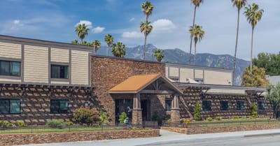 Exterior view of a senior living facility