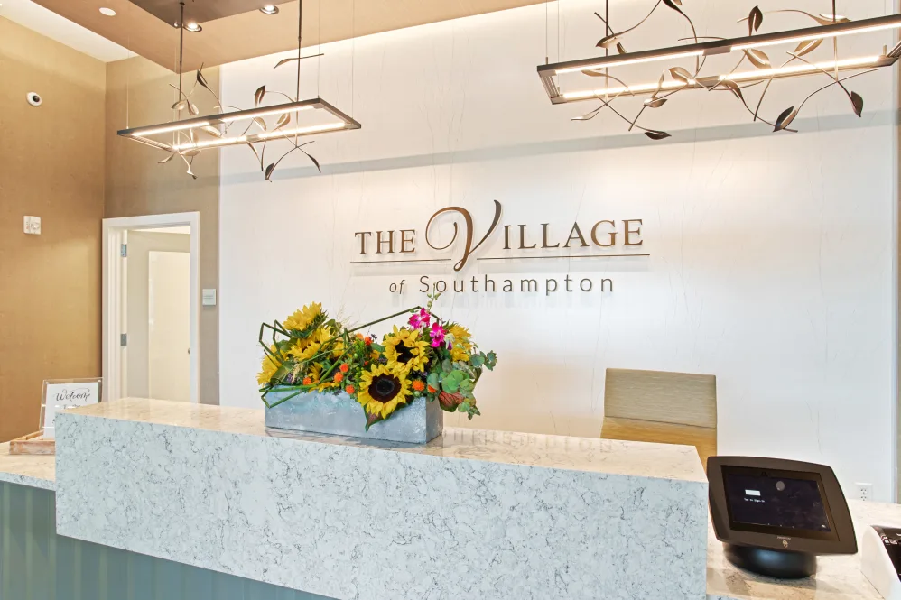 Interior view of the Village of Southampton reception area