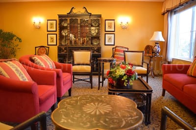 Cozy common area with comfortable seating and decor