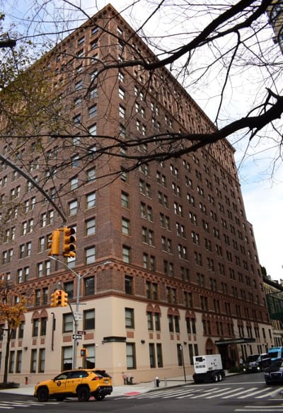 Exterior view of a residential facility building