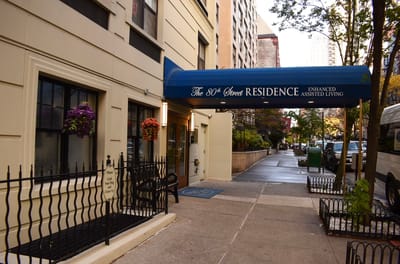 Front entrance of the 80th Street Residence