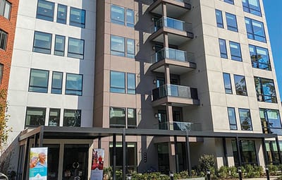 The exterior of Roland Park Place Metropolitan Senior Living
