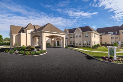 Front entrance of The Hill at Whitemarsh