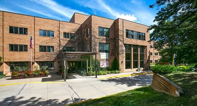Exterior view of Jones-Harrison Senior Living facility