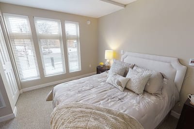 Cozy private resident room with a queen bed and natural light
