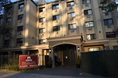 Exterior view of Kings Adult Care Center building