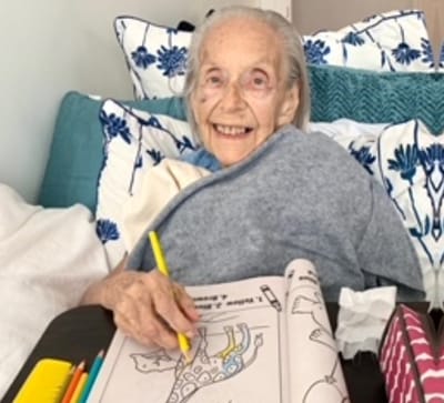 Resident coloring in a bright activity area