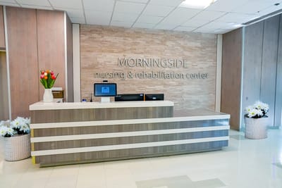 Reception area of Morningside Nursing and Rehabilitation Center