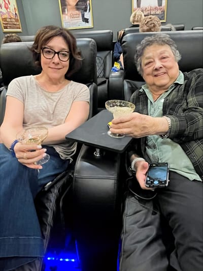Residents enjoying drinks in a social setting