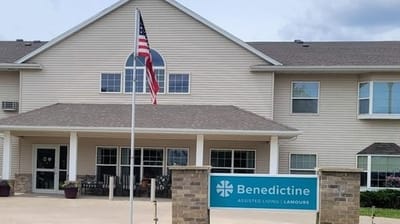 Exterior view of the assisted living facility