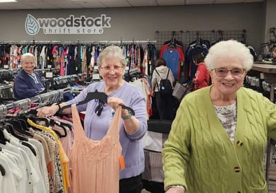 Residents shopping at a local thrift store