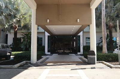 Entrance of University Plaza Rehabilitation & Nursing Center