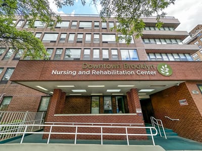 Exterior view of Downtown Brooklyn Nursing and Rehabilitation Center