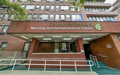 Exterior view of Downtown Brooklyn Nursing and Rehabilitation Center