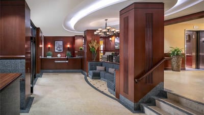 Welcoming interior lobby with modern decor