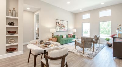Comfortable living room area with modern decor