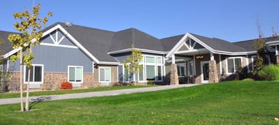 Exterior view of Lotus Park Senior Living facility
