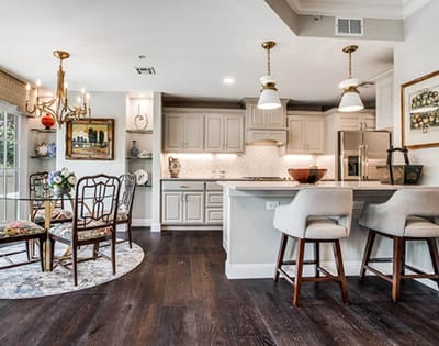 Bright and modern kitchen area in the facility