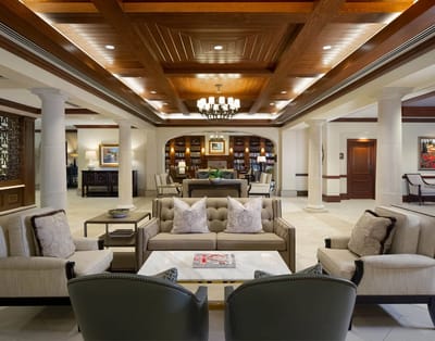 Bright and inviting common area with comfortable seating