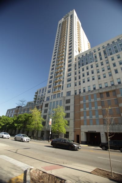 Exterior view of the Admiral at the Lake building