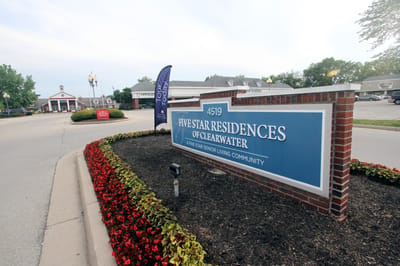 Signage for Five Star Residences of Clearwater