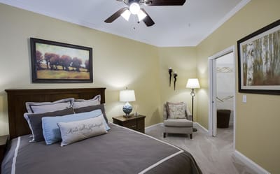 Cozy private resident room with stylish decor