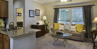 Cozy interior of a senior living apartment