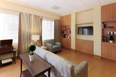 Cozy interior of a resident room with elegant decor