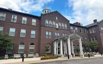 Exterior view of the nursing home facility.