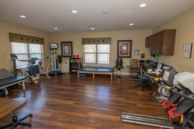 Interior of a rehabilitation activity room