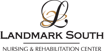 Elegant logo for Landmark South Nursing & Rehabilitation Center