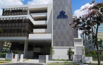 Exterior view of Lions Home for the Elders building